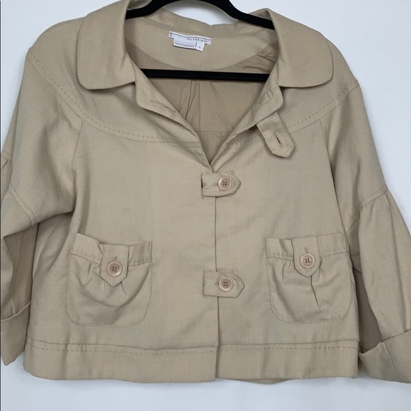 To The Max tan cropped blazer size Lg - Picture 2 of 7